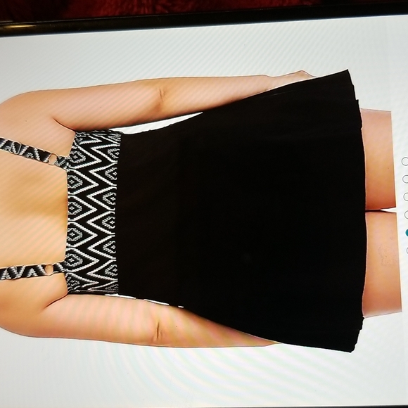 NWT PLUS SIZE SWIM  DRESS RETRO PIN UP ONE PIECE SWIMSUIT RETRO tummy control - Picture 2 of 12